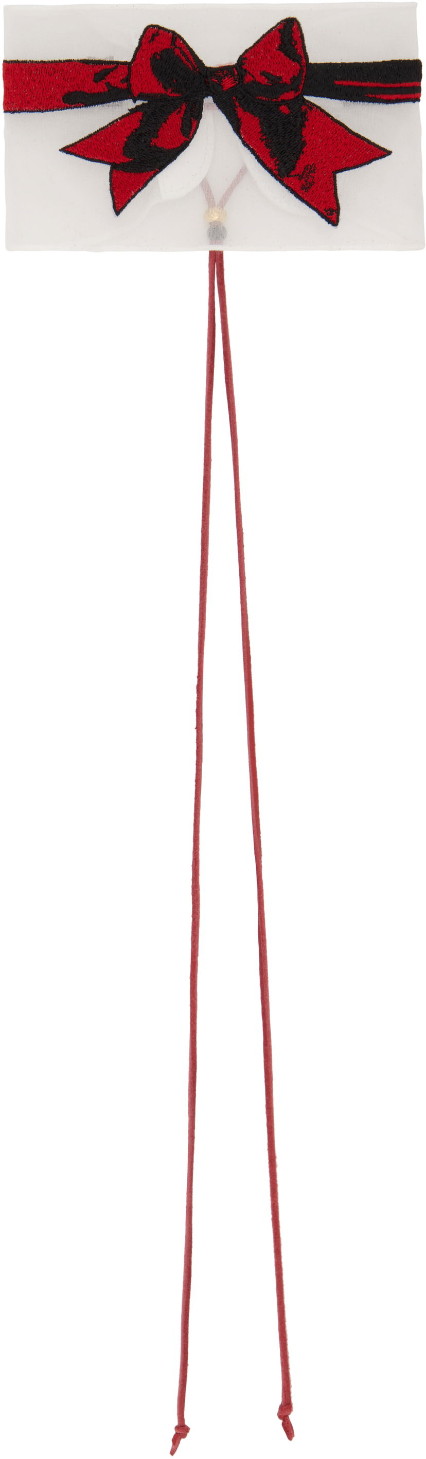 Pasovi UNDERCOVER Undercover Ribbon Tie Choker Rdeča | UC1E1N01-2