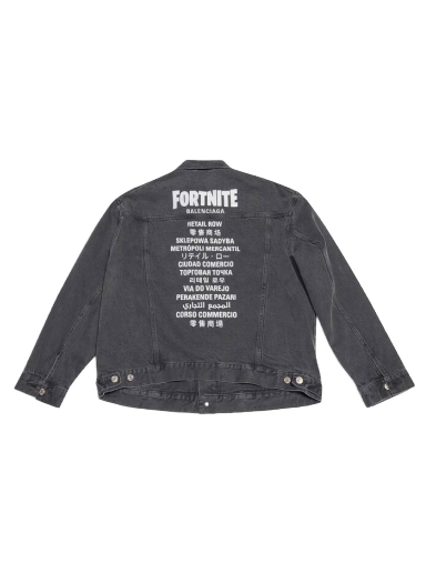 Jakna Balenciaga FORTNITE©2021 x Large Fit Jacket Siva | 684001TEW051055