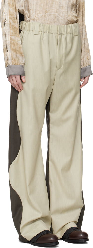 Hlače Serapis Serapis Wool Split Trousers Bež | SS25_SP_1, 1
