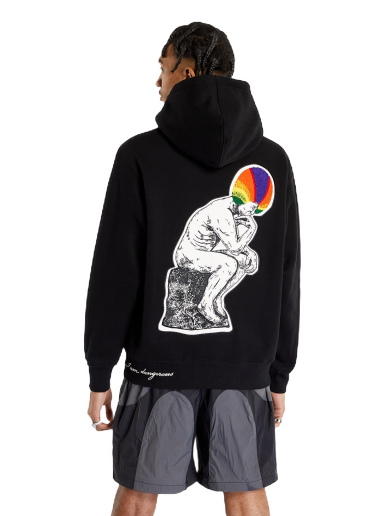 Pulover Pleasures Discourse Hoodie Črna | P23SP023 BLACK