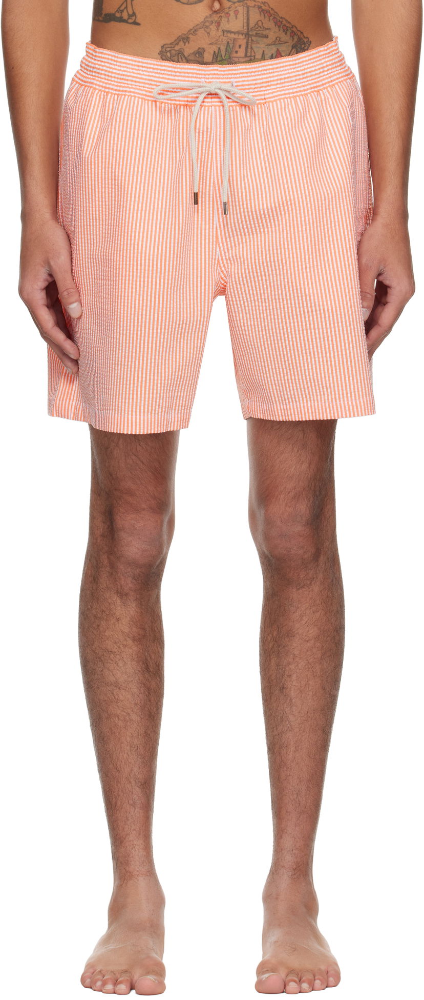 Kopalke Polo by Ralph Lauren Ralph Lauren Traveler Striped Swim Shorts Oranžna | 710957784006