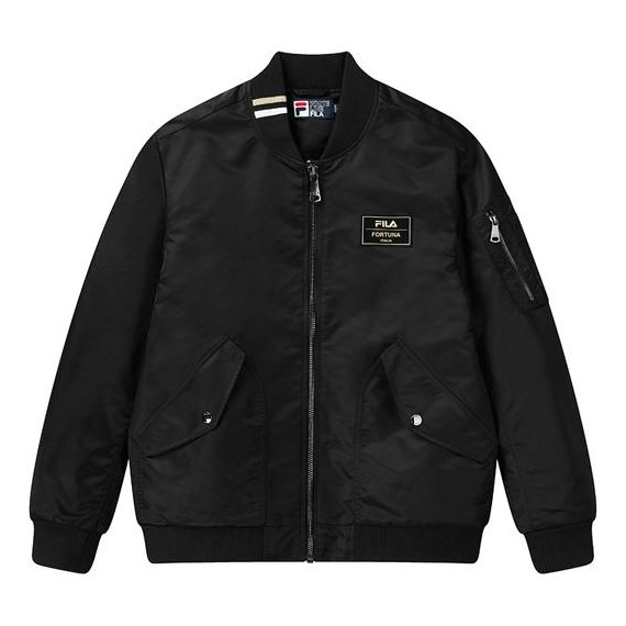 Bomber jakna FILA Woven Baseball Jacket Črna | F11M118751F-BK