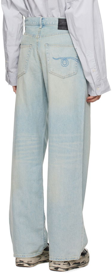 Kavbojke R13 R13 Damon Pleated Wide Leg Jeans Modra | R13W3147-D897A, 2