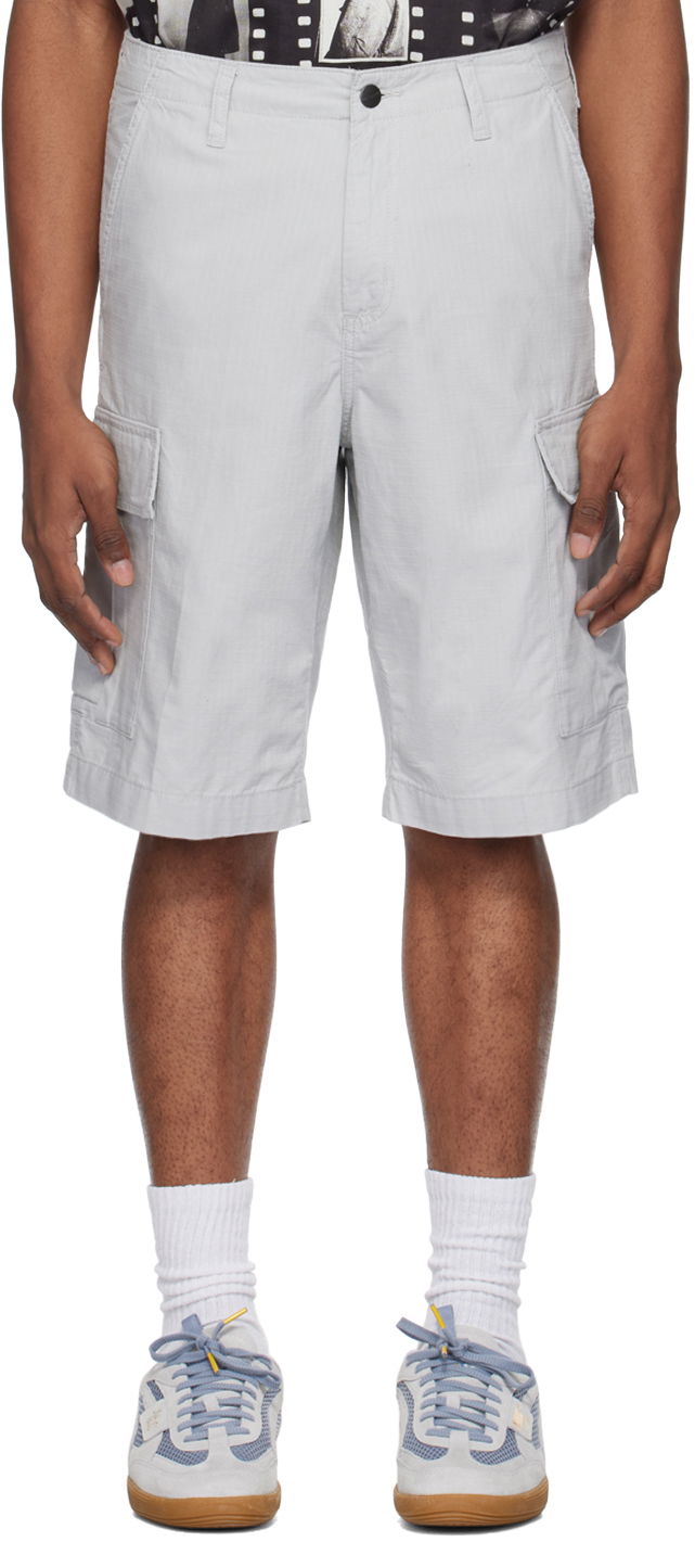 Kratke hlače Carhartt WIP Regular Fit Cargo Shorts Siva | I028246, 0