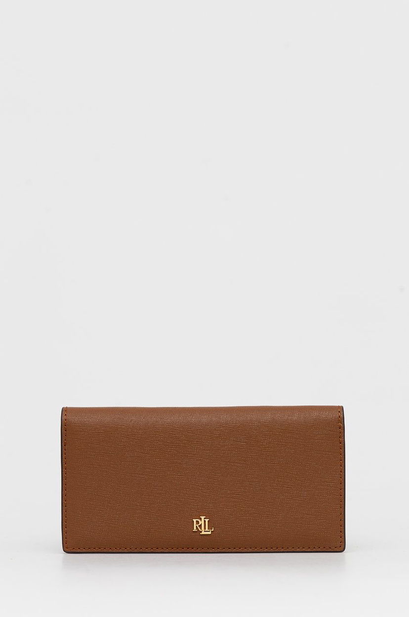 Denarnica Polo by Ralph Lauren Lauren Ralph Lauren Leather Wallet Rjava | 432802917010