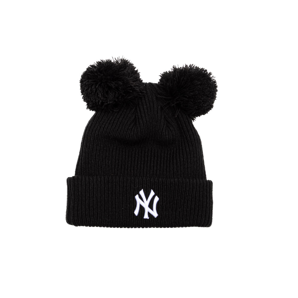 Beanie New Era MLB Double Pom Beanie NY Yankees One Size (56-59 cm) Črna | 60691354, 0