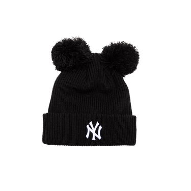 Beanie New Era MLB Double Pom Beanie NY Yankees One Size (56-59 cm) Črna | 60691354, 0