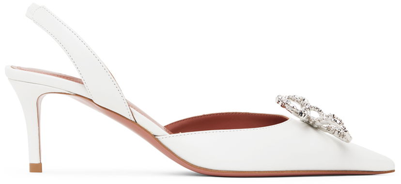 Superge in čevlji Amina Muaddi Sling Crystal Embellished Heels Bela | ROSIE SLING 60 CL NAPPA