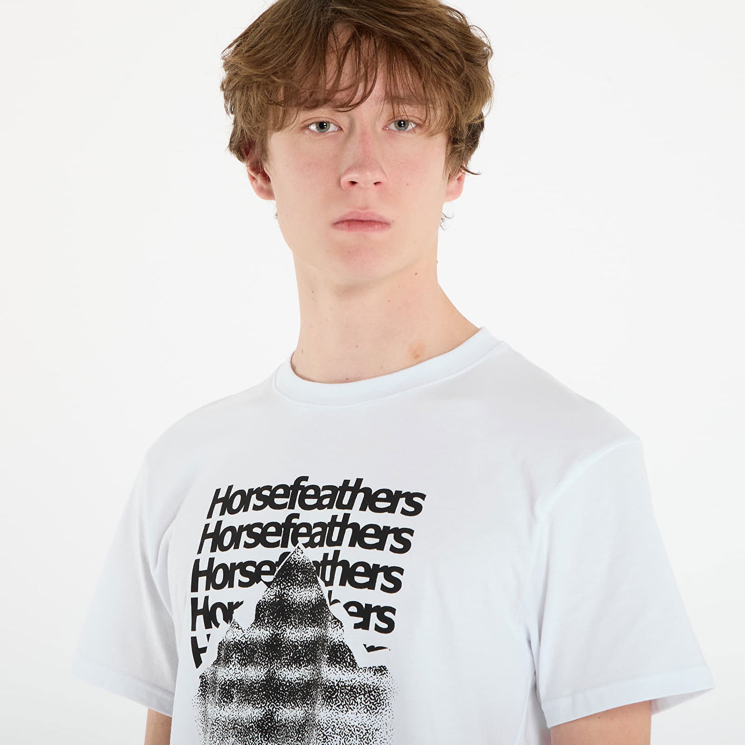 Majica Horsefeathers T-Shirt Focus Bela | SM1390C, 1