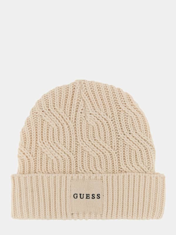 Beanie GUESS Wool Blend Beanie Bež | M4BZ10Z3HD1