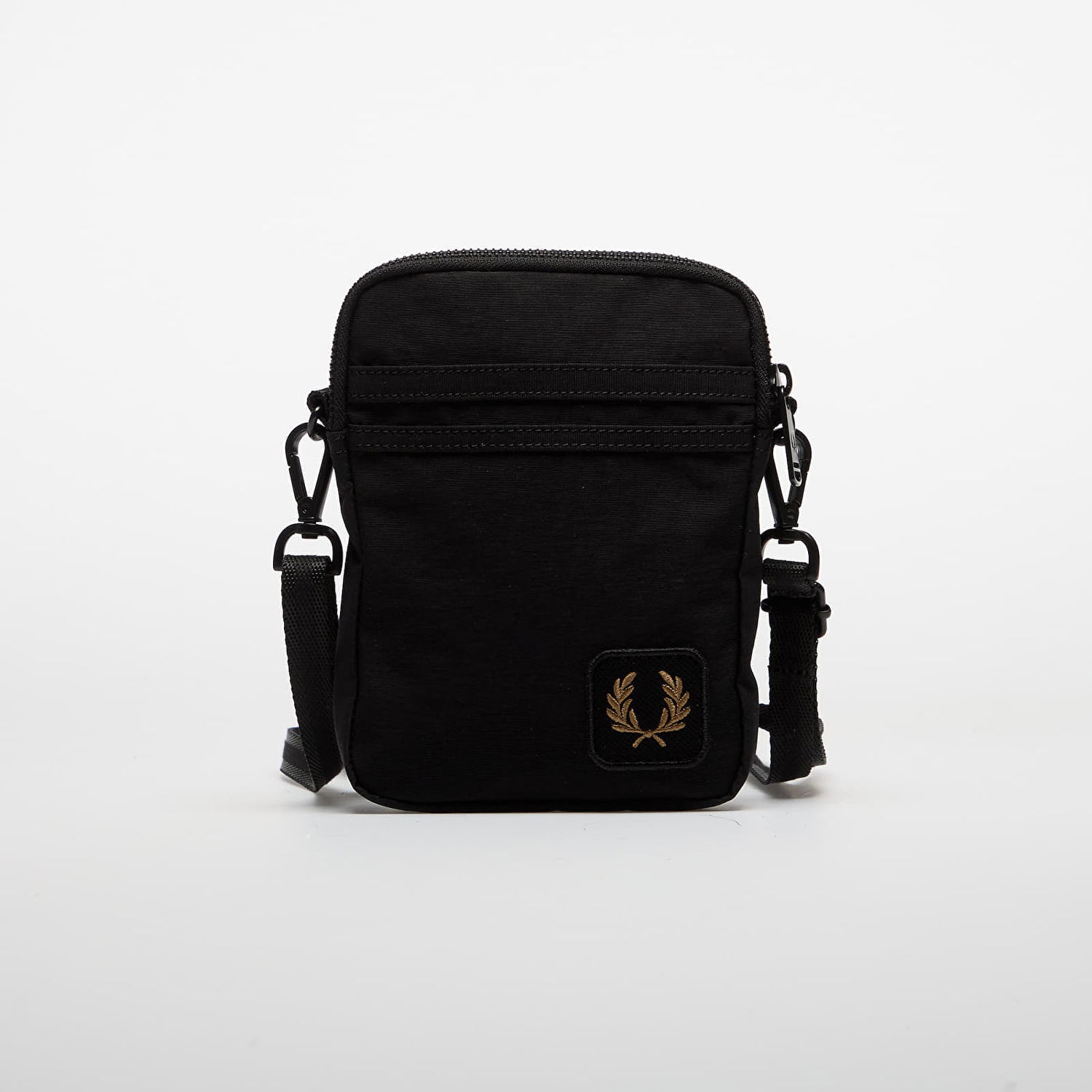 Torba za čez ramo Fred Perry Fred Perry Nylon Badge Small Side Bag Črna | L1194 102, 0