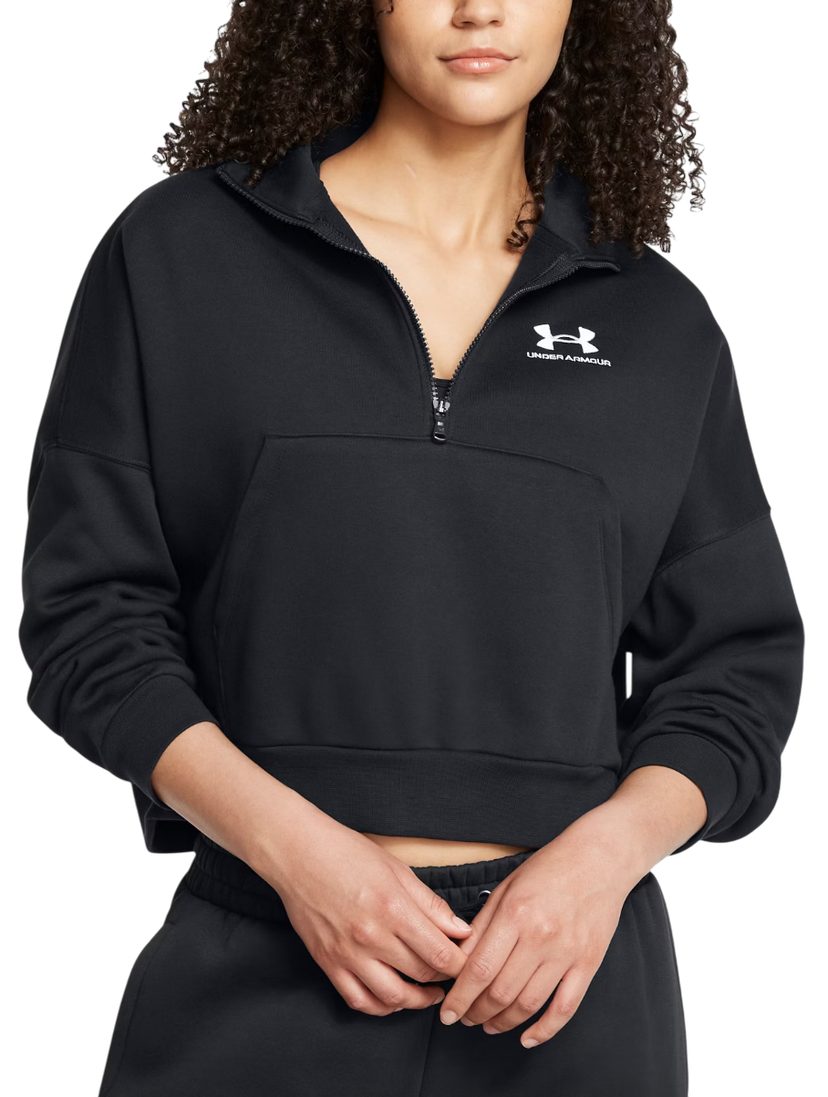 Pulover Under Armour Under Armour Icon Fleece Half Zip Sweatshirt Črna | 1386460-001