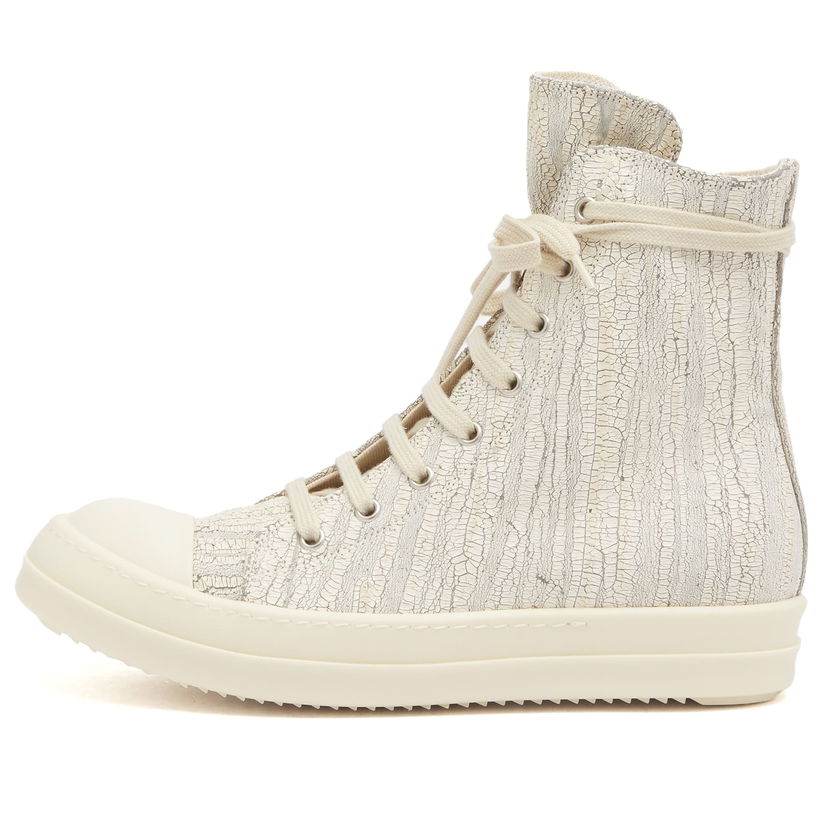Superge in čevlji Rick Owens Rick Owens DRKSHDW Denim Leather High-Top 36 Bela | DS01E3800-SMMC-1111