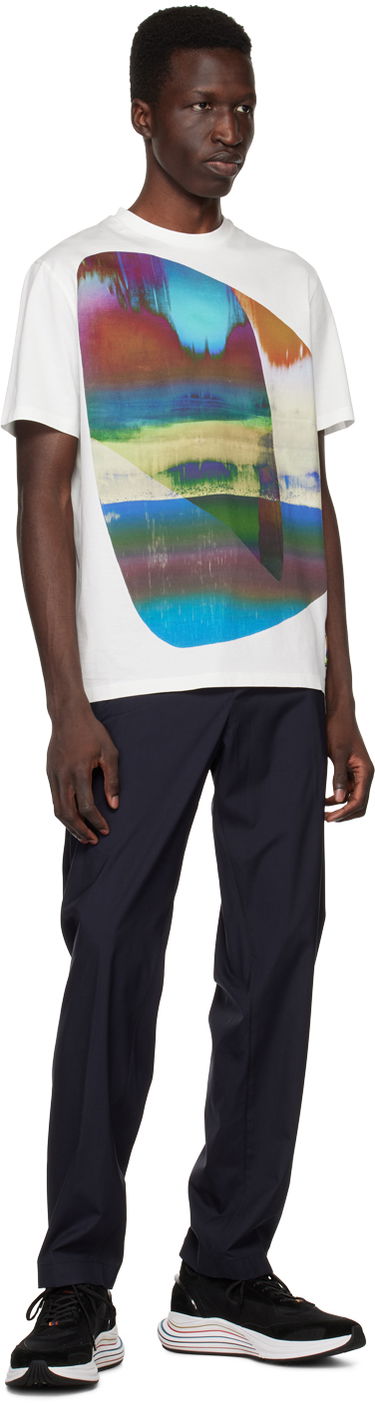 Majica Paul Smith Paul Smith Abstract Geometric T-Shirt Bela | M1R-919T-KP3663-01, 3