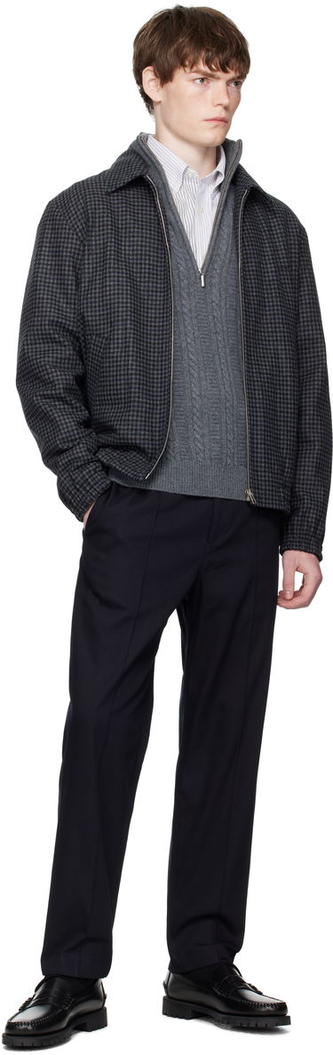 Jakna A.P.C. A.P.C. Gilbert Houndstooth Jacket Mornarica | WOARZ-M32018, 3