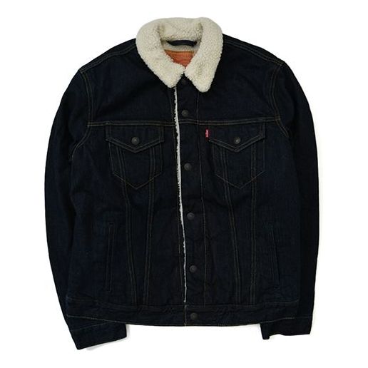 Jakna Levi's Sherpa Trucker Jacket Modra | 16365-0075