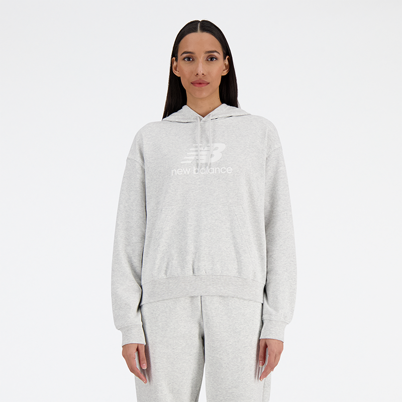 Pulover New Balance hoodie Siva | WT41504AHH