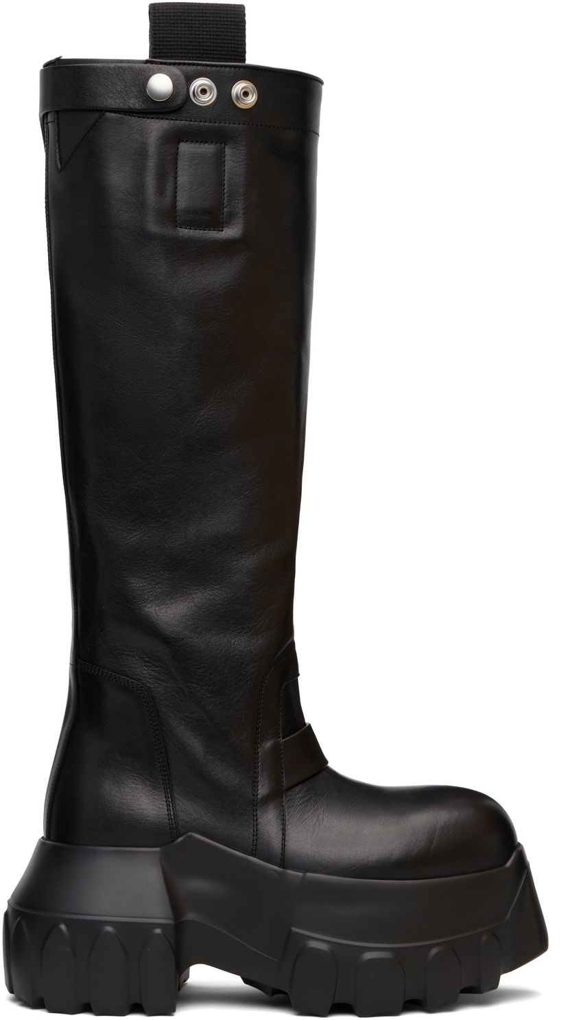 Superge in čevlji Rick Owens Rick Owens Concordians Mega Tractor Tall Boots Črna | RU02E1870 LGE