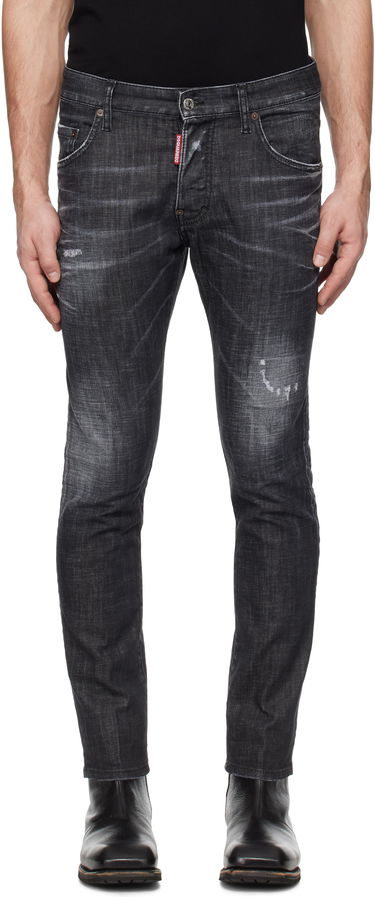 Kavbojke DSQUARED2 Dsquared2 Easy Wash Skater Jeans Črna | S74LB1617_S30357, 0