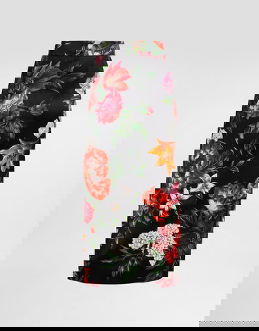 Krila Dolce & Gabbana Dolce & Gabbana Satin Midi Skirt with Flower Print Večbarvna | F4CS8TFSIB2HN5PB, 3