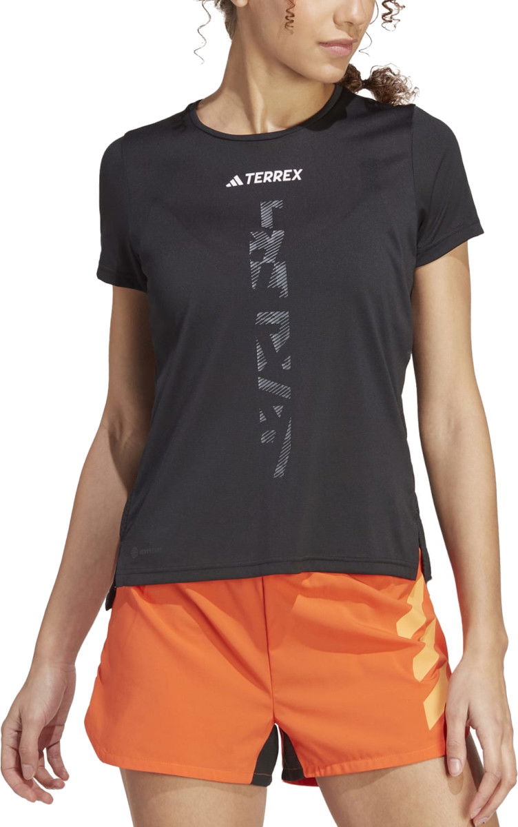 Majica adidas Performance Terrex AGR SHIRT W Črna | ht9414