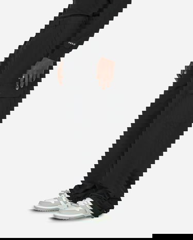 Cargo hlače Off-White Embroidered Wool Cargo Pants Black Črna | OMCF037F23FAB001 1010, 2