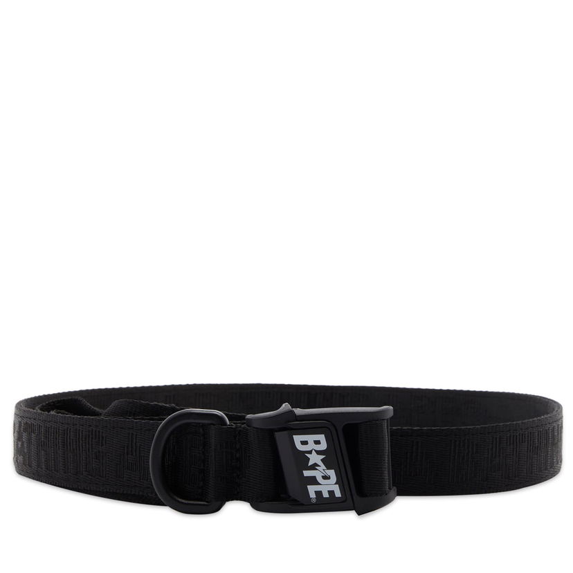 Pasovi BAPE A Bathing Ape Logo Tape Belt Črna | 001BTK301002M-BLK