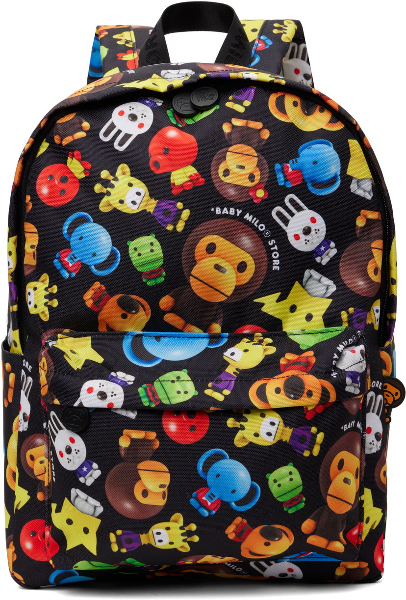 Nahrbtnik BAPE Milo 3D All Print Pattern Medium Backpack Črna | 0MXBGW4275XAO