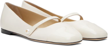 Superge in čevlji Jimmy Choo Jimmy Choo Elisa Ballerina Flats Bela | ELISA FLAT, 3