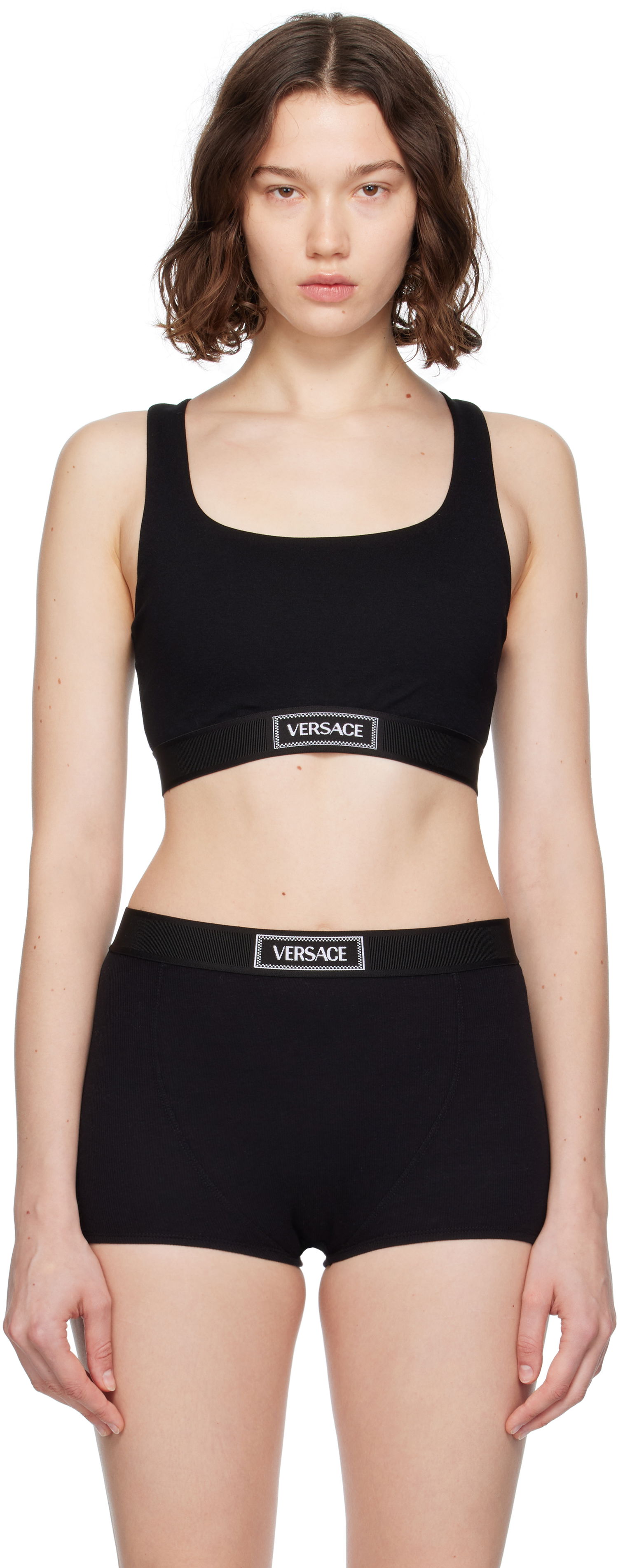 Modrček Versace Versace 90s Elastic Bra Črna | 1015880_1A12037, 0