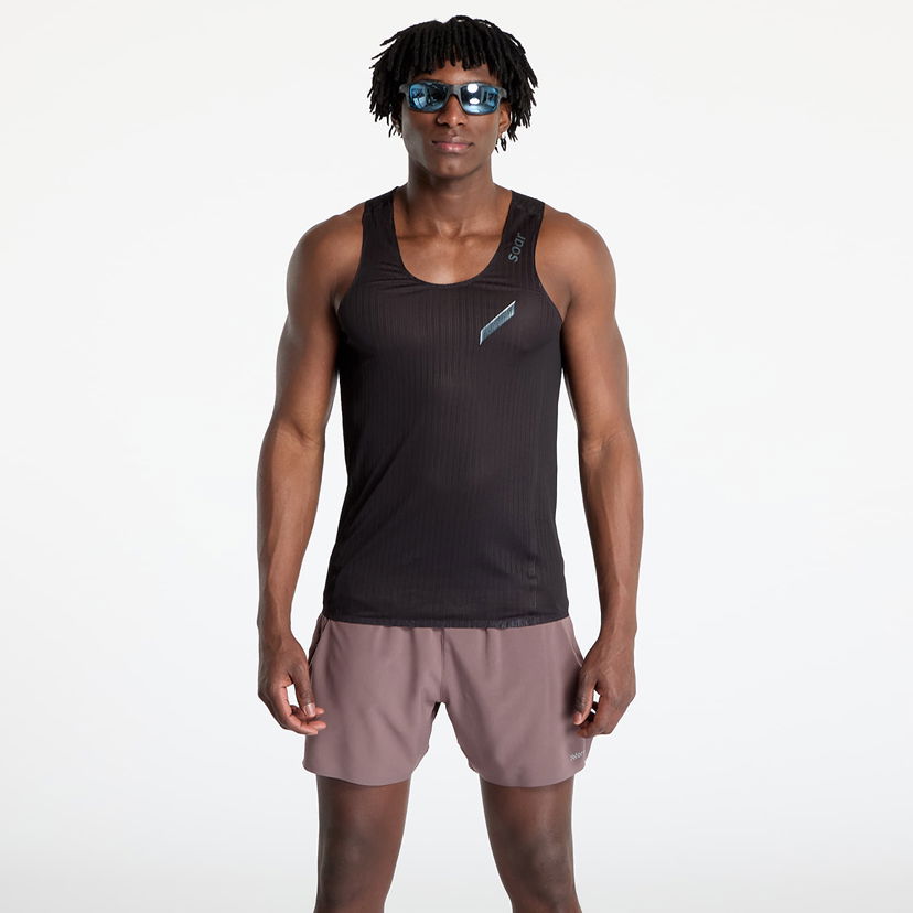 Majica brez rokavov Soar Running SOAR Race Vest Črna | SS25-SV1M-BLK