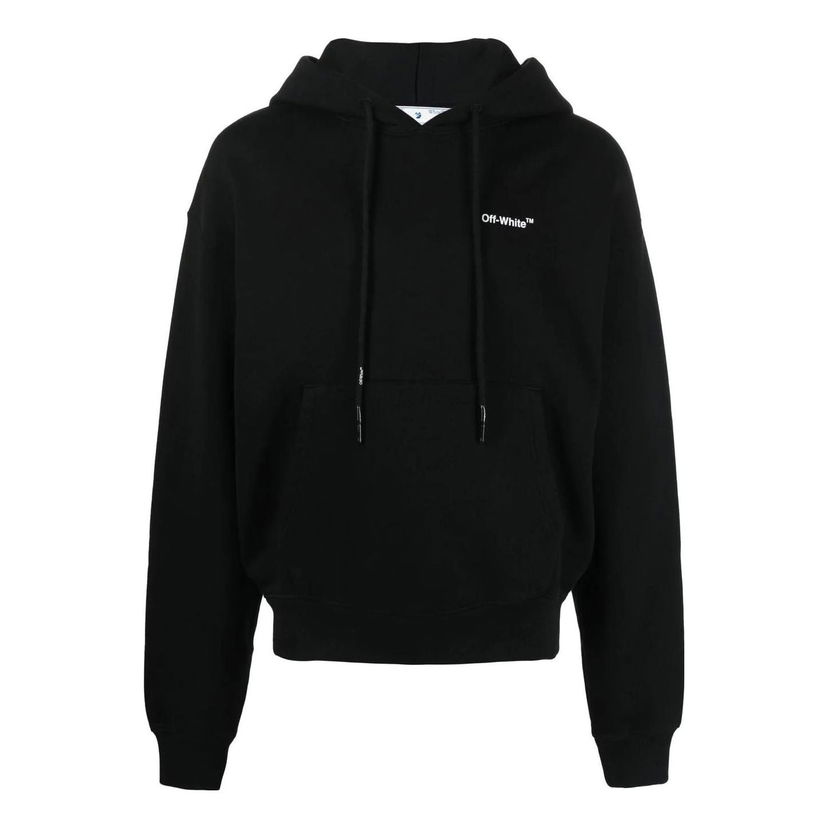 Pulover Off-White Crowning Print Hoodie Črna | OMBB037C99FLE0071001