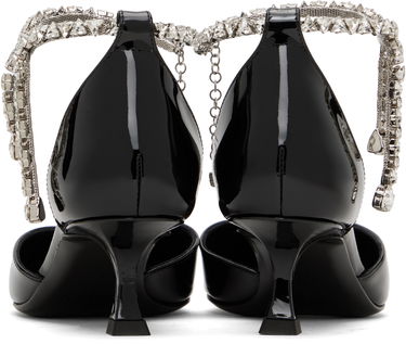 Superge in čevlji Jimmy Choo Jimmy Choo Stevie 50 Crystal Embellished Patent Leather Heels Črna | STEVIE 50, 1