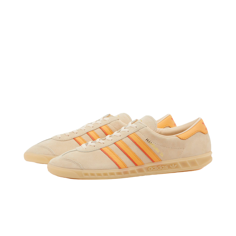Superge in čevlji adidas Originals Hamburg 24 Sneakers in Crystal Sand/Hazy Orange/Collegiate Orange Oranžna | IG2109