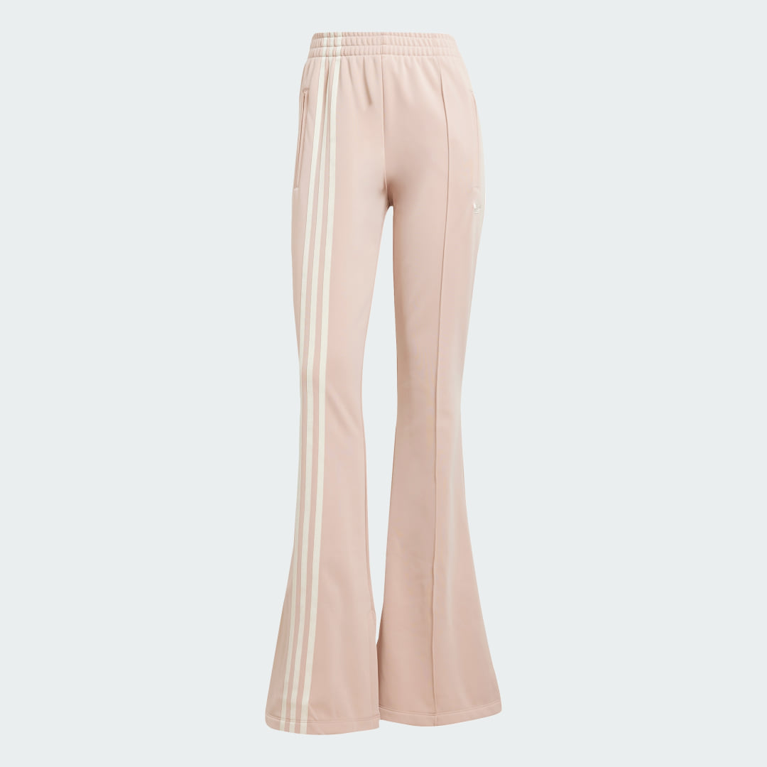 Trenirka adidas Performance 3-Stripes Flared Firebird Track Pants Roza | JJ0935, 1