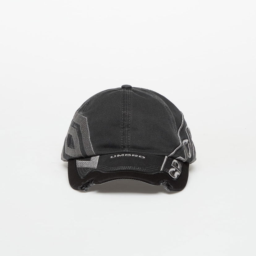Kapa Umbro Spycam Distressed Graphic Baseball Cap Črna | UBMW231FA18 GRY0003