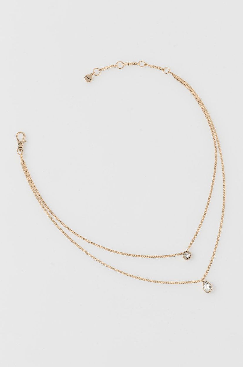 Ogrlica DKNY DKNY Double Strand Crystal Pendant Necklace Kovinski | 60483519.5ZU