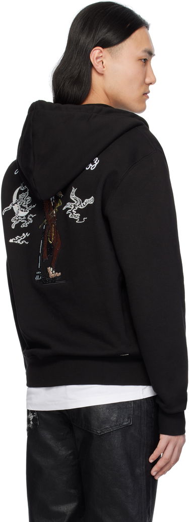 Pulover AMIRI Amiri Jazz Wolf Zip Hoodie Črna | AMJYHD1101, 2