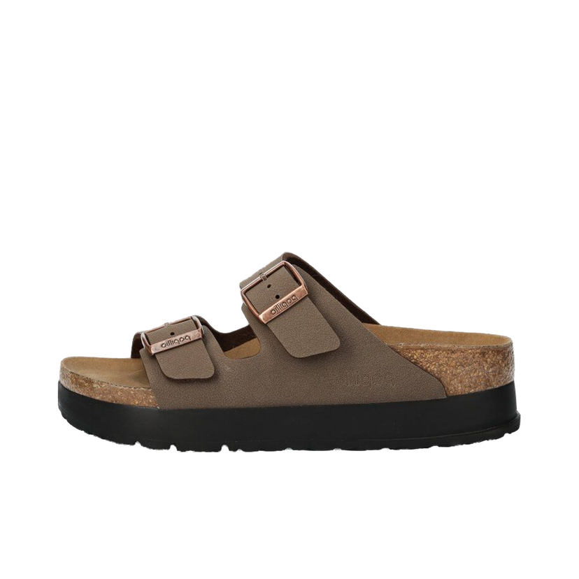 Superge in čevlji Birkenstock Arizona Flex Platform Birko-Flor Narrow Fit Rjava | 1027417