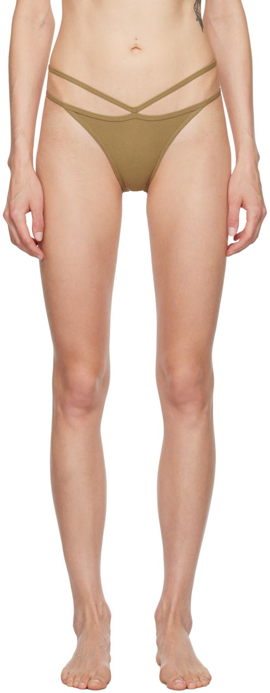 Spodnjice Baserange Cross Strap Briefs Rjava | UNNI-RB-AU24, 0
