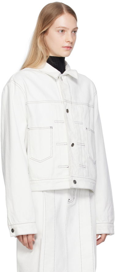 Jakna We11done We11done Tucked Denim Jacket Bela | WD-DJ3-23-338-M-IC, 1