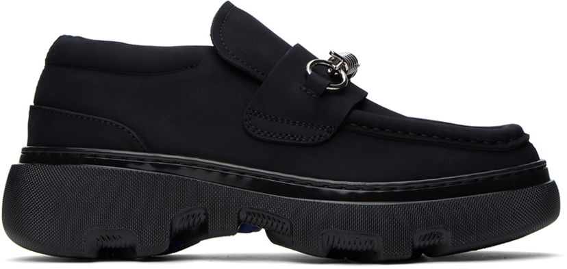 Superge in čevlji Burberry Black Creeper Clamp Loafers Črna | 8077837