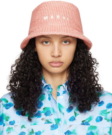 Klobuk Marni Embroidered Bucket Hat Roza | CLMC0067S1 UAC004, 0