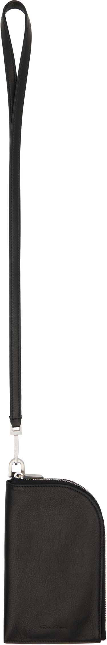 Denarnica Rick Owens Rick Owens Concordians Neck Wallet Črna | RA02E0711 LCN, 0