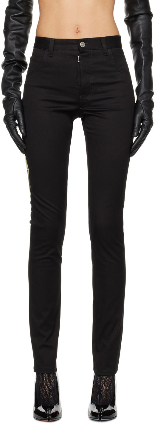 Hlače Maison Margiela Invitation Trousers Črna | S50LA0219 S78269