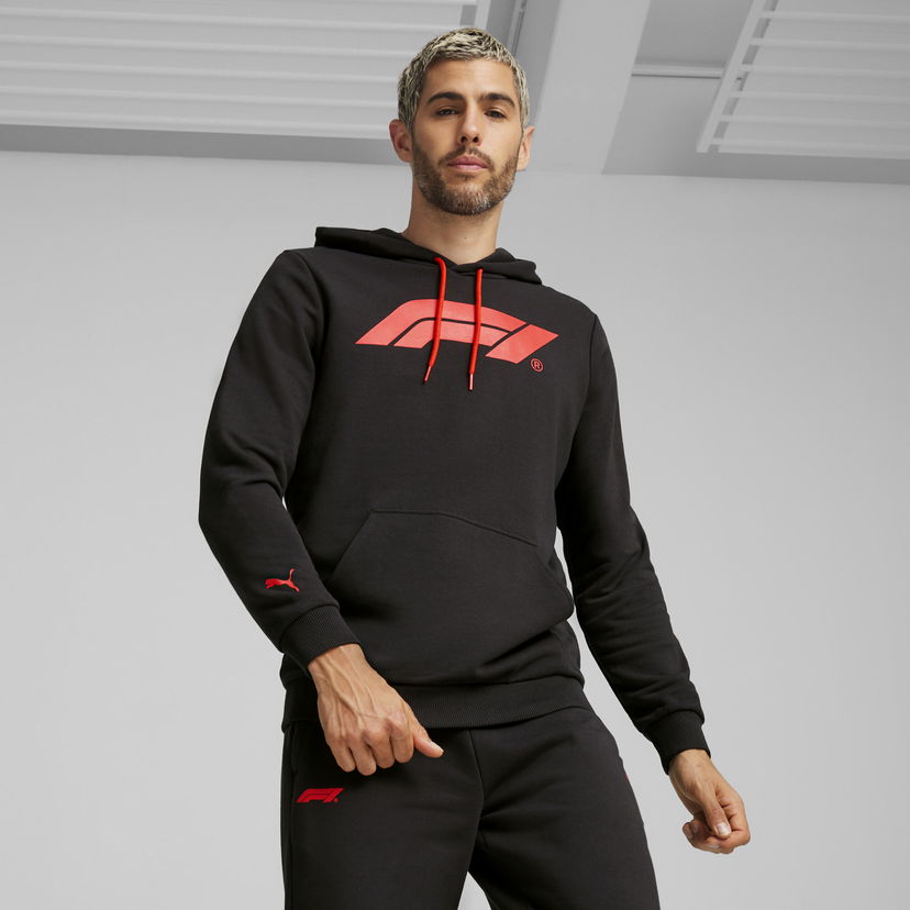 Pulover Puma F1 ESS Motorsport Logo Hoodie Črna | 625853_01