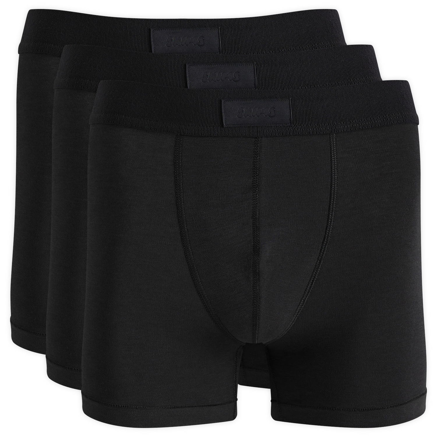 Boksarice SKIMS 3" Boxer Brief 3-Pack Črna | BO-BBR-5634M-ON, 0
