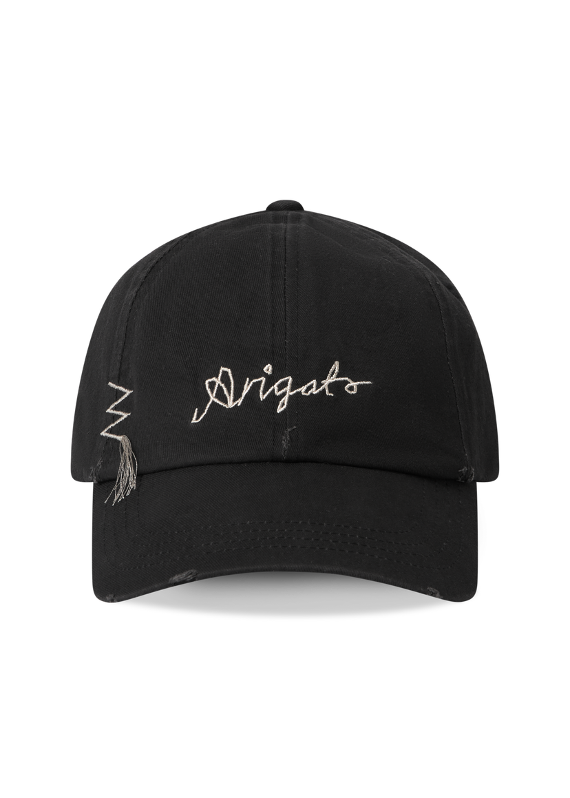 Kapa AXEL ARIGATO Distressed Baseball Cap Črna | X3077003