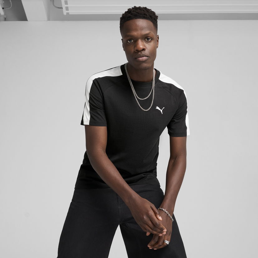 Majica Puma T7 T-Shirt Črna | 629592_01