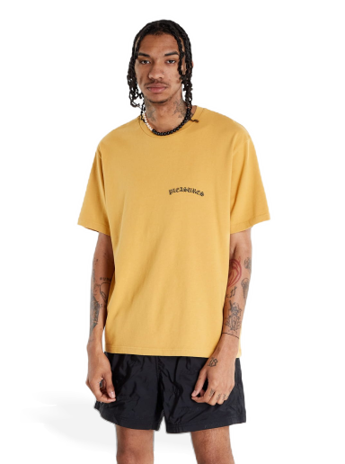 Majica Pleasures Neural Heavyweight Shirt Rumena | P22SU012 squash